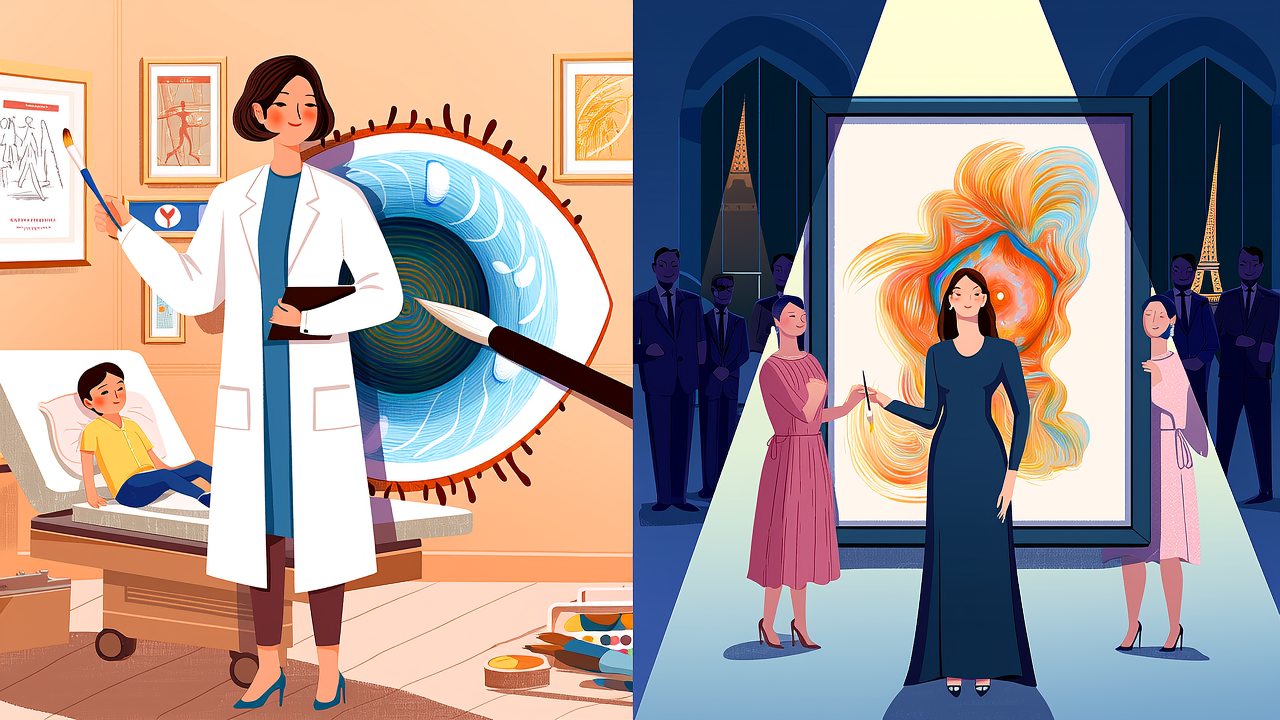 Ophthalmologist puts mind and hand to art