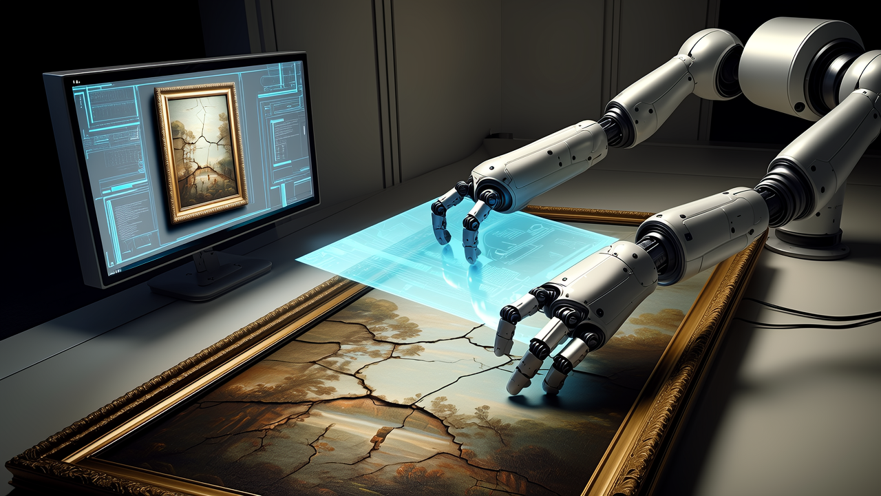 Fix damaged art in hours with AI